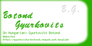 botond gyurkovits business card